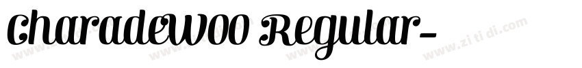 CharadeW00 Regular字体转换